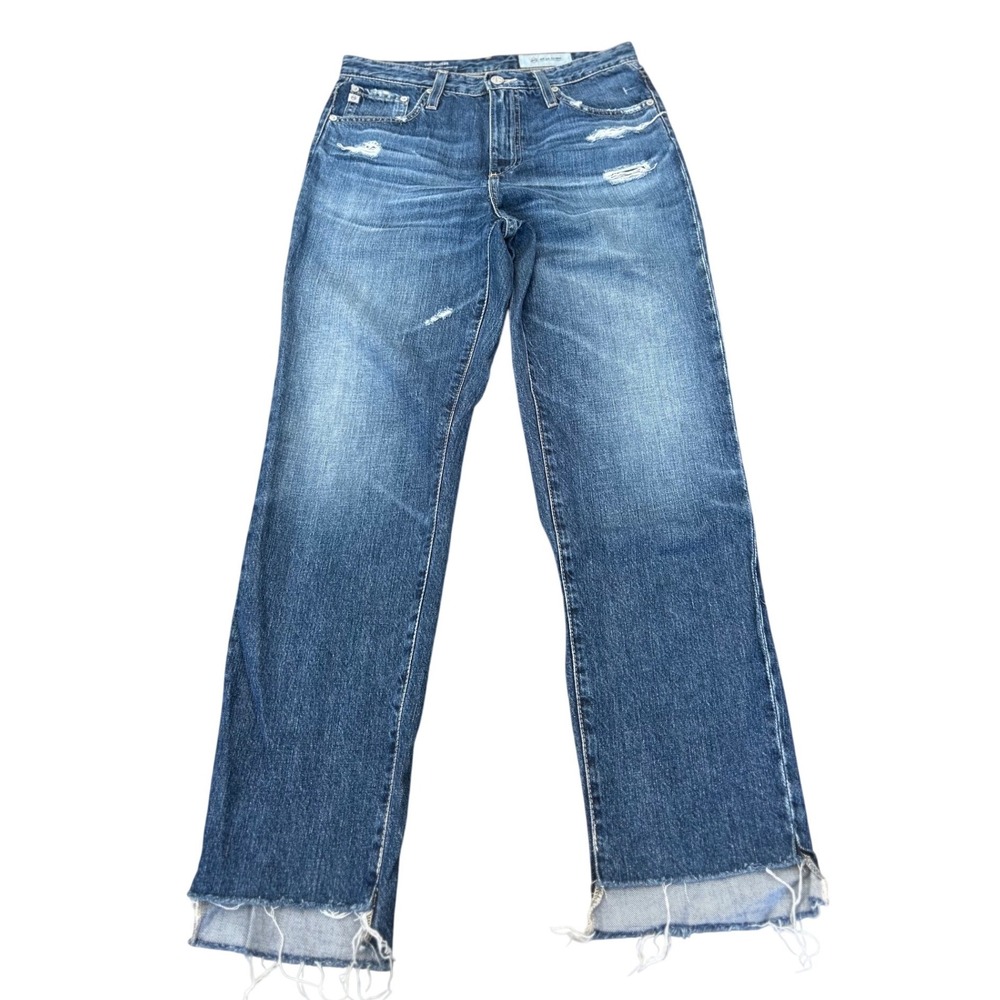 AG Adriano Goldschmied The Phoebe High Waist Tapered Distressed Jeans 27R